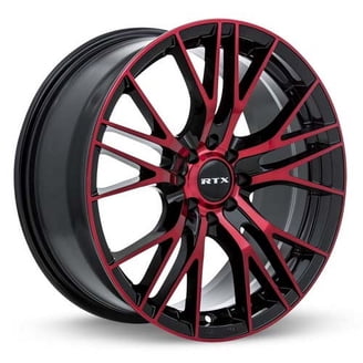 Drifz 207B FX 18x8 5x114.3/5x120 +35et Carbon Black Red Racing