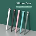 thumbnail image 2 of Silicone Case For Apple Pencil 2 1st 2 Case Pencil case Tablet Touch Stylus Protective Cover Pouch Portable Soft Silicone Case 2nd Black, 2 of 6