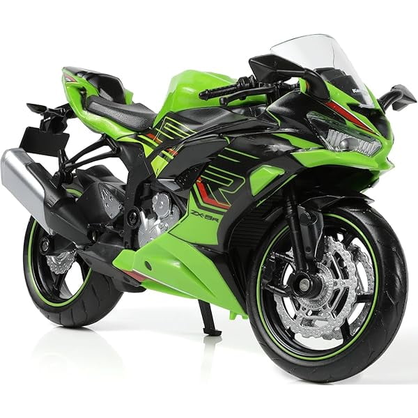 Maisto 2010 Kawasaki Ninja ZX-10R Green Bike, 1/12 Scale Diecast Maisto 2010 Kawasaki Ninja ZX-10R Green Bike, 1/12 Scale Diecast