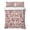 Red, variant on King Quilt Set 96''x106'', Farmhouse Red Lightweight Summer Bedspread Coverlet Set with 2 Pillow Shams, Vintage Flower Leaf Botanical Plant Breathable All Season Quilt Bedding for Bedroom/Guest Room