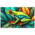 thumbnail image 6 of Vibrant Frog Themed Backdrop Banner Nature Inspired Decorations for Party Photography Props Jungle Themed Events Animal Lovers Gatherings, 6 of 8