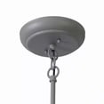 thumbnail image 3 of 18" Outdoor Pendant Light Fixture, Adjustable Mini Hanging Barn-Style Ceiling Light in Grey Aluminum, LED-Compatible Downlight, Weather and Rust Resistant, 3 of 5