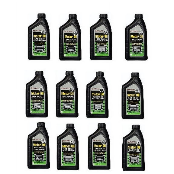 Set of 12 Genuine Synthetic Motor Oil SAE 0W-20 For Toyota  12 Quarts