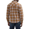 thumbnail image 3 of Wrangler® Men's and Big Men's Regular Fit Long Sleeve Fashion Twill Plaid Shirt, Sizes S-2XL, 3 of 3