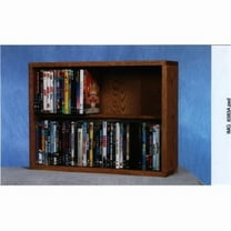 Wood Shed 215-24 Solid Oak 2 Row Dowel DVD Cabinet Tower