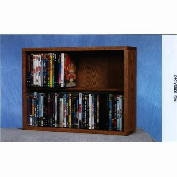 Wood Shed 215-24 Solid Oak 2 Row Dowel DVD Cabinet Tower