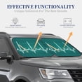 thumbnail image 4 of Wukai ECG Wave Car Front Windshield Sun Shade,Sun Visor Shield Block Automotive Interior Protector Blocks UV Rays-Medium, 4 of 6