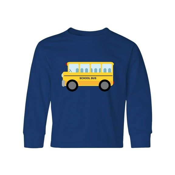 Inktastic School Bus Long Sleeve Youth T-Shirt