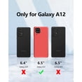 thumbnail image 6 of 【3 in 1 for Samsung Galaxy A12 case, with 2 Pack Screen Protector, Camera Protection，Liquid Silicone Slim Shockproof Protective Phone Case [Microfiber Lining] (Navy Blue), 6 of 12