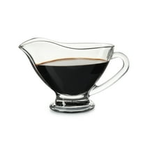 Fox Run Glass Gravy Boat, 9 oz, 270 ml Large Gravy Serving Dish With Handle