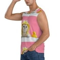 thumbnail image 3 of Bixox Men's A Funny Cat Printed Shirt Sleeveless Fitness Tank Top-Small, 3 of 7