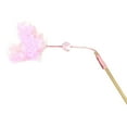 thumbnail image 1 of Cat Teaser Wand Creative Wooden Bead Faux Feather Cat Wand Cat Interactive Toy, 1 of 10