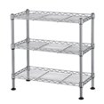 thumbnail image 2 of Tcbosik 3-Tier Heavy Duty Steel Wire Rack, Utility Shelving Unit with Adjustable Shelves, Storage Organizer for Kitchen, Garage, Silver, 2 of 6