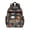 Basketball and Flame, variant on Basketball and Hoop Wooden Pattern Backpack for School, Cute School Bag with Adjustable Shoulder Straps and Padded Back, 15.25"x11.5"x5.25"