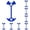 Blue, variant on Camping Tent Stakes Tie Down Anchors with Extendable Ground Pegs, Multipurpose Fishbone Pegs for Outdoor Hiking and Shelters, Wear-Resistant Windproof Rope Tensioners,Red