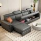 thumbnail image 3 of Leather Nordic Recliner Sofa Double Comfortable Black Modern Waterproof Sofa Luxury Reading Salon Meuble Living Room Furniture My Lux Decor Round, 3 of 7