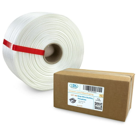 IDL Packaging Refill for 1/2" Woven Cord Strapping Kits, 650 lbs. Break Strength