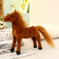 thumbnail image 6 of Bulk Simulation Solid Color Horse Plush Toys Stuffed Animal Doll Soft Realistic Horse Toy Kids Birthday Gift Home Decor, 6 of 6
