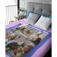 thumbnail image 3 of Personalised Blanket Custom with Picture Text Throw Blanket, Customized Photo Gift Birthday, Holiday, for Dad, Mom, Kids, Pet, Friends or Couples (1 Photo), 3 of 5