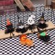 thumbnail image 4 of 6 piezas Decoración colgante de fantasma de Halloween Muñeco de bruja fantasma de calabaza Colgante de manga de viento Accesorio Decoración aterradora para puerta de entrada Patio Patio, 4 of 5