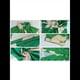 thumbnail image 4 of Vestido Camisero Fruncido con Botones para Mujer, Corta, Solapa, Cuello en V, Elegante Vestido Maxi Floral de Fiesta con Cinturón Verde XL, 4 of 5