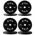 thumbnail image 1 of Zion Fitness Onyx 2 Inch 170 Lb Bumper Plates Set Olympic Weight Plates Rubber Bumper Weight Plate Pair, Stainless Steel Inserts Strength Training Plates Weight Lifting Plates, 1 of 3