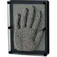 thumbnail image 1 of 3d Pin Art Board Toy - Escultura de juguete de escritorio de gran tamaño para niños adultos 6 x 8 pulgadas (1 pieza de metal plateado negro) TUNC Sencillez, 1 of 5