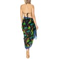 thumbnail image 3 of HAPPY BAY Women's Beachwear Summer Beach Bikini Wraps Sarong Coverups Swimwear Swim Cover up Wrap Skirt Pareo for Women One Size Marigold, Parrots, 3 of 5