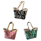 thumbnail image 1 of Bolso Mano para Mujer Hombro Con Letras Lona ​​bolso Transporte Moderno () Blanco, 1 of 8