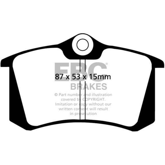 EBC 10-13 Audi A3 2.0 TD Greenstuff Rear Brake Pads Fits select: 1984-2005,2010-2018 VOLKSWAGEN JETTA
