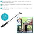 thumbnail image 2 of Sunnydaze Steel Camp Fire Pit or Fireplace Log Poker Stick Tool with Heat-Resistant Handle - 16", 2 of 7
