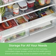 Kenmore 20.3 Cu. ft. Capacity Counter-Depth French Door Refrigerator and Freezer with Ice Maker, Stainless Steel