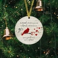 thumbnail image 2 of Christmas Ornaments, Cardinal My Heart Still Looks For You Ceramic Ornaments, Christmas Tree Decorations - Circle, 1 Pcs, 2 of 3