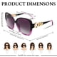 thumbnail image 5 of Gafas de Sol FEISEDY para Mujer de Moda, Cuadradas Sobredimensionadas y Polarizadas, 5 of 9