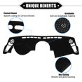 thumbnail image 3 of Unique Bargains Alfombrilla protectora para salpicadero de consola central de coche compatible con Kia Soul 2010-2019, poliéster protector, color negro, 3 of 7