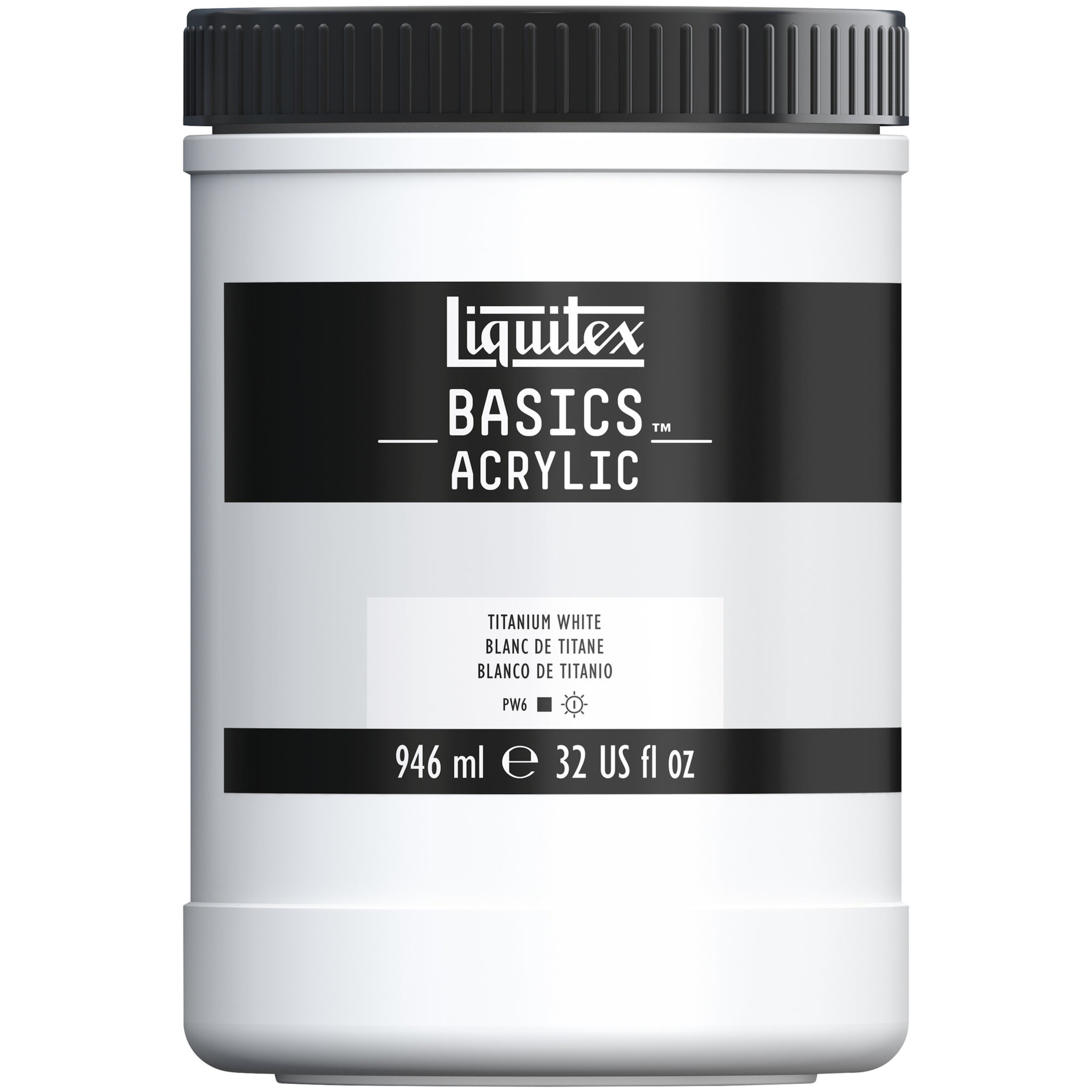 Liquitex BASICS Acrylic Color, 32 oz., Titanium White