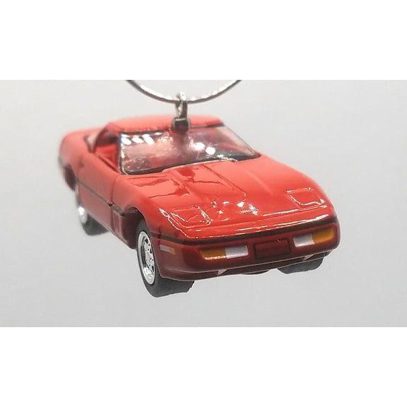 Christmas Ornament for 1986 Chevy Corvette Red/Black Side Stripe