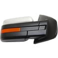 thumbnail image 5 of MIRROR Compatible For 2009-2010 Ford F-150 Right Passenger Heated Power Glass In-housing Signal Light With memory Chrome, 5 of 5