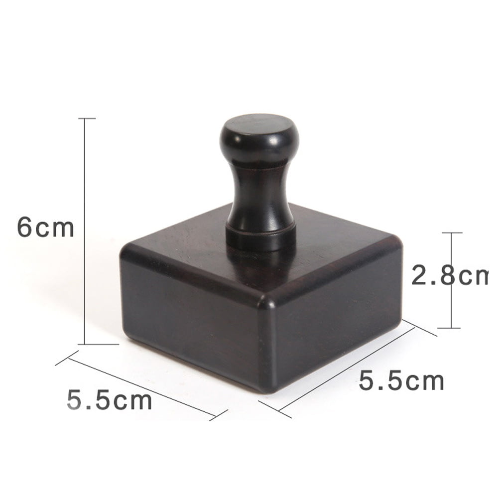 Thick Round Head Blackwood Leathercraft Edge Burnisher Kit Cube Wooden Leather Polished Pointed Slicker Grinding Tool Slim Stick Thick Round Head 