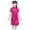 Hot Pink, variant on Ruyang Girls Chinese Gheongsam Floral Graphic Traditional Dress Kids New Year Embroidery Qipao Skirt Stand Collar Side Split Outfits
