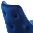 thumbnail image 6 of Hawthorne Collections 25.5" Modern Velvet Tufted Counter Stool in Navy, 6 of 8
