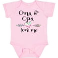 thumbnail image 3 of Inktastic Oma and Opa Love Me- Heart Grandchild Boys or Girls Baby Bodysuit, 3 of 5