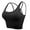 Black, variant on FANNYC Sports Bra For Women Middle Impact Support Wirefree Yoga Bra Sexy Backless Lingerie Bra Top Fitness Excercise Running Tank Top with Removable Pads