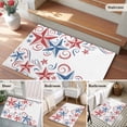 thumbnail image 6 of Independence Day Star Washable Small Entryway Area Rugs 2'x3', 4th of July American Flag Red Blue Star Low Pile Throw Rug Non-Slip Sturdy Edge Binding Carpet for Front Door Floor Room Entry, 6 of 9