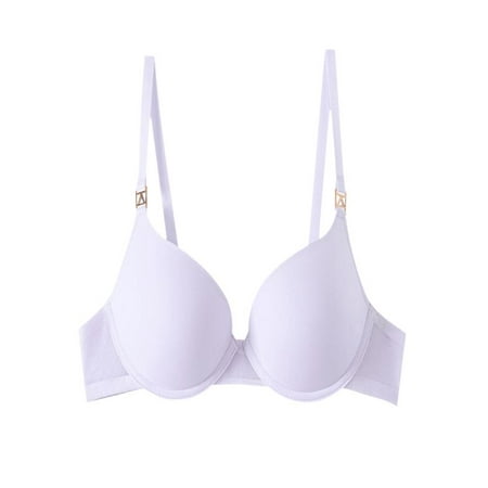 GEWSEY Women s Sexy Balconette Bra Demi Half Cup Scoop Neck Push Up Lightly Padded Shelf Underwire Low Cut (White  S)