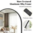 thumbnail image 4 of Lumora 30" x 17.2" Oval Bathroom Mirror Wall Mounted Mirror with Durable Frame , Black, 4 of 5