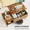 Brown, variant on Lift Top Wood Coffee Table, Modern Adjustable Height Center Table with Hidden Storage Compartment & Side Shelves, Stable Solid Wood Accent Table for Living Room Office Home Decor