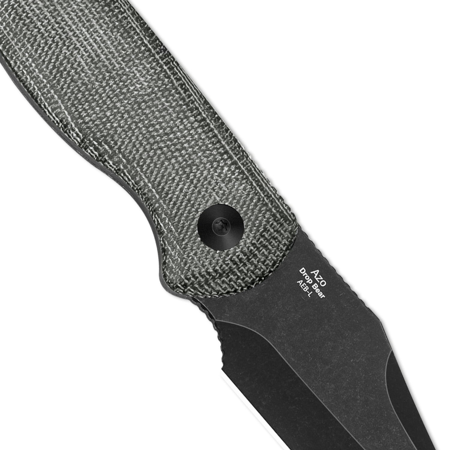 Kizer Fixed Blade Knife Drop Bear, 14C28N Steel Burlap Micarta Handle Pocket Tactical Knives, 1092A1