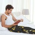 thumbnail image 6 of Picia Bumblebee Mens Soft Woven Cotton Elastic Waistband Sleep Pajama Pant Lounge Sleep Pant With Pockets And Drawstring-, 6 of 9