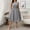 Gray, variant on QUNYINEY Casual Dresses for Women Sleeveless Striped A-Line Dress Crew Neck Plus Size Flowy Midi Sundress